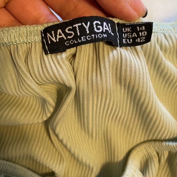 Sage Green Front-tie Top - Picture 5 of 5